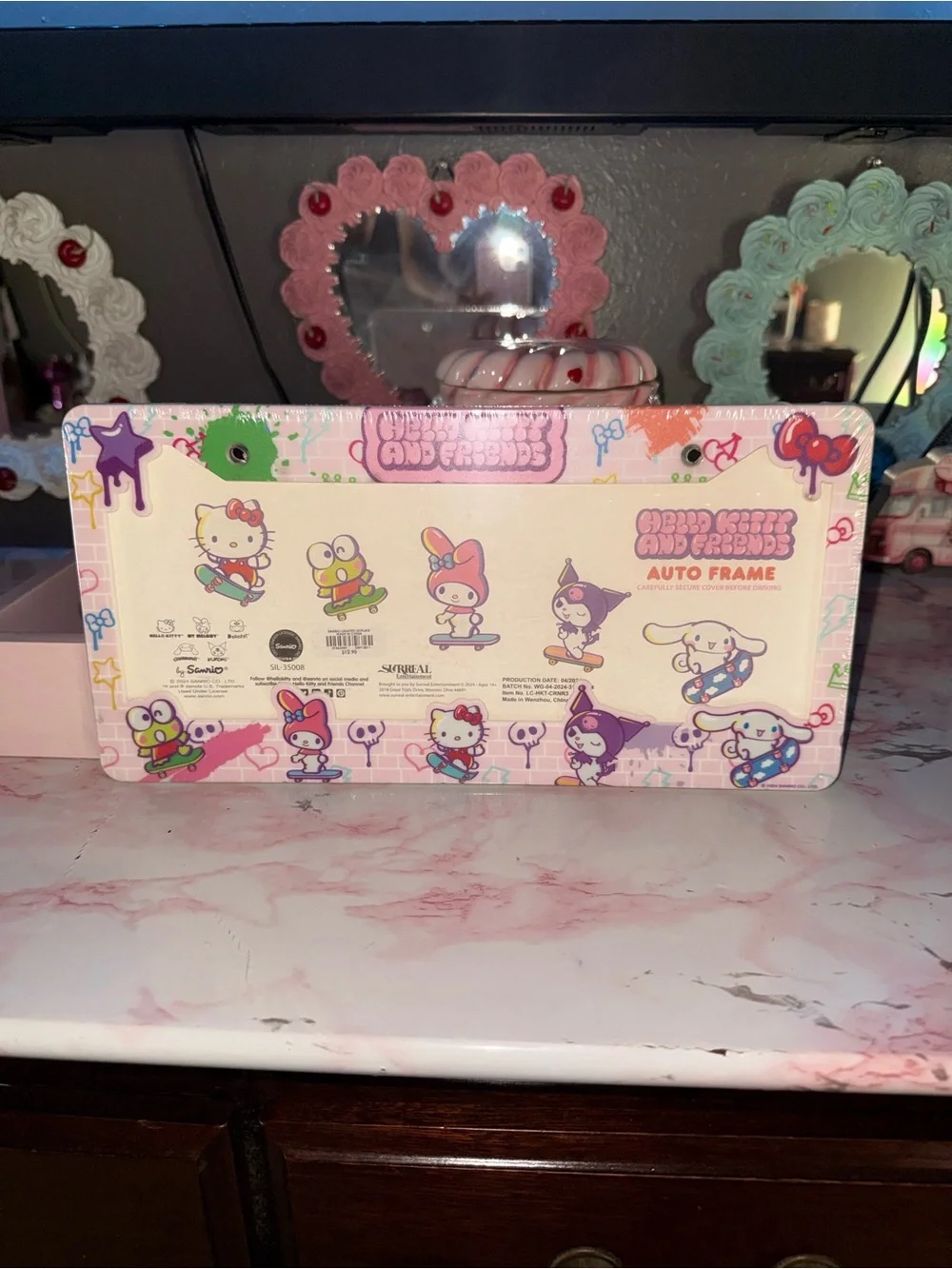Hello Kitty & Friends Auto/Car License Plate Frame